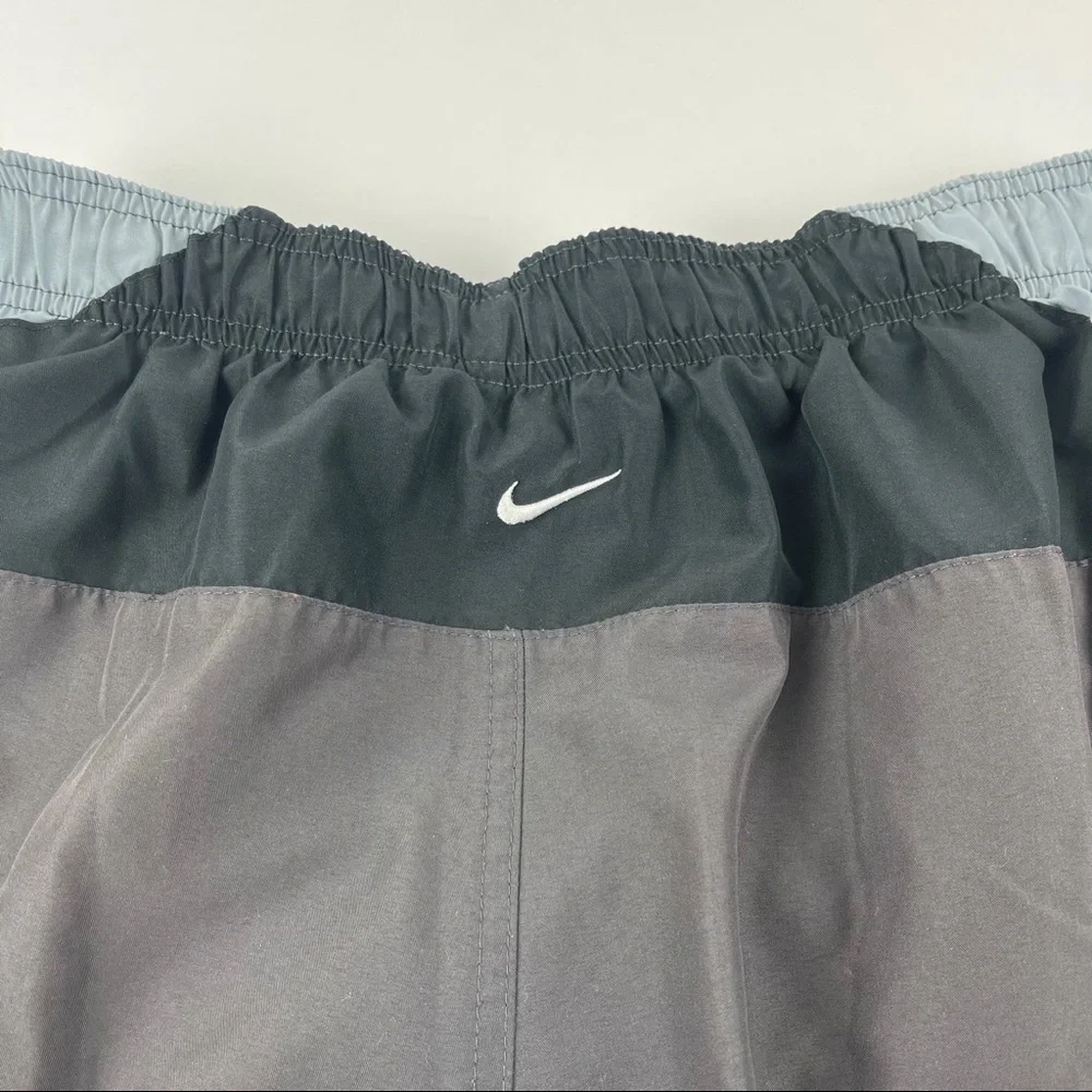 Nike Mens Swim Trunks, Black Gray Red Large